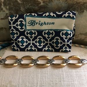 Brighton Silver & gold Bracelet. Like new!